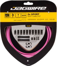 Kit Câbles et Gaine Jagwire 2x Sport Shift Kit Rose