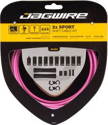 Kit Câbles et Gaine Jagwire 2x Sport Shift Kit Rose