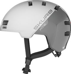 Casco Abus Skurb Ace Bolt Plata / Blanco