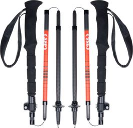 TSL Outdoor Hiking C5 Cross wandelstokken, zwart/oranje