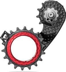 Chape de Dérailleur Hollowcage AbsoluteBlack pour Shimano Dura Ace 9250 12 V Rouge