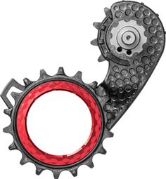 Chape de Dérailleur Hollowcage AbsoluteBlack pour Shimano Dura Ace 9250 12 V Rouge