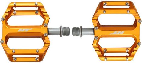 Paar platte pedalen HT Components AR09SX Oranje