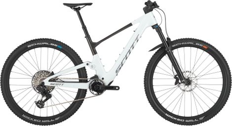 Scott Lumen 905 Full-Suspension Electric Mountain Bike with SRAM AXS 12-speed, 360Wh Battery, 50 Nm Torque, 29-inch Wheels, White/Black, 2025