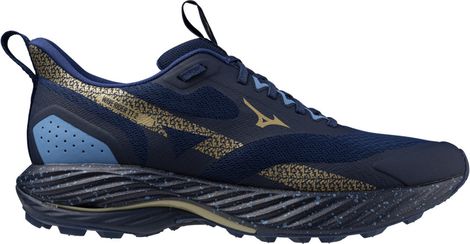 Chaussures Running Mizuno Wave Rider TT 2 Bleu/Or Homme