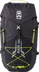 Sac à Dos Raid-Trail 38 litres Noir et jaune