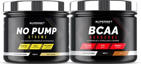 Programme Intensif Training - BCAA Hardcore Cola - No Pump Xtreme Pina Colada