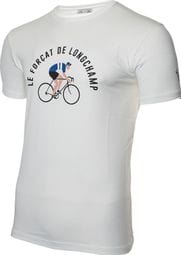 T-Shirt LeBram x Sports d'Époque Forçat de Longchamp Blanc Marshmallow