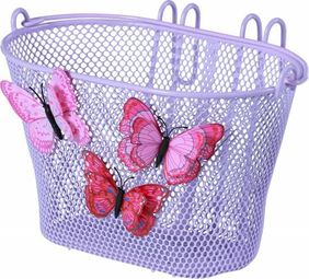 Basil Jasmin Butterfly junior lila voor- of achterfietsmand