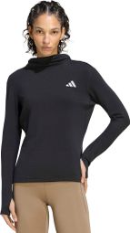 adidas adi365 Essentials Thermoshirt mit Kapuze, schwarz, Damen