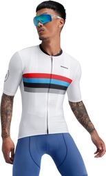Maillot vélo manches courtes homme Cyclisme M2 Westfalia Blanc