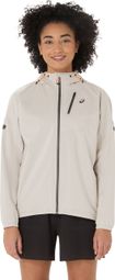 Veste imperméable Asics Fujitrail Elite Blanc Femme