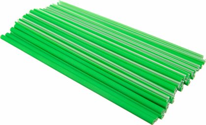 Pack of 36 Reflective Green Superstar Spoke Covers