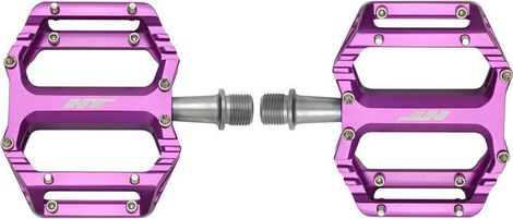 Paar platte pedalen HT Components AR09SX Paars