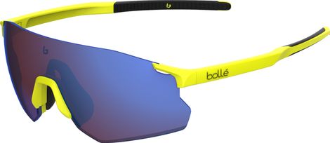 Lunettes Bollé Icarus Jaune Acide Mat - Marron Bleu