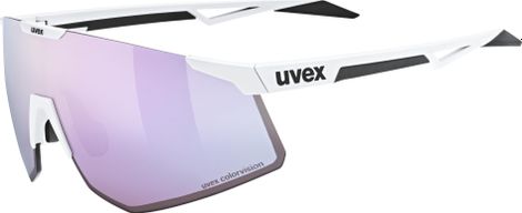 Uvex Pace Perform S CV Lenti a specchio bianche/rosa
