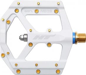 HT ME03T Flat Pedals White