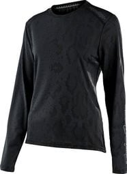 Women's Long Sleeve Jersey Troy Lee Designs Lilium Snake Black
