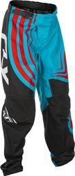 Pantalon F-16 Fly Racing Enfant Cyan/Noir/Rouge