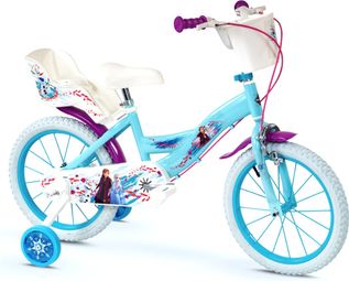 Velo 16 pouces La Reine des Neiges 5/7 ans Stabilisateur Violet