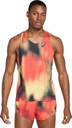 Heren Nike Dri-Fit ADV Aeroswift Elite Entry Tank Rood/Zwart/Geel