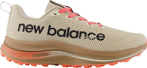 Zapatillas Mujer New Balance FuelCell SuperComp Trail Beige/Rojo
