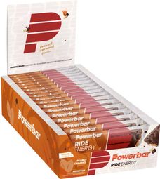 Boîte Ride Energy Bar (18x55g) - Powerbar - Peanut Caramel -  Barres énergétiques