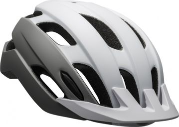 Casque Bell Trace Mat Blanc Gris