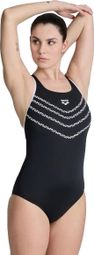 Arena Women's Losange V Swimsuit Swim PR Black/White