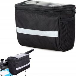 Sacoche de guidon de vélo avec support de téléphone 3 litres