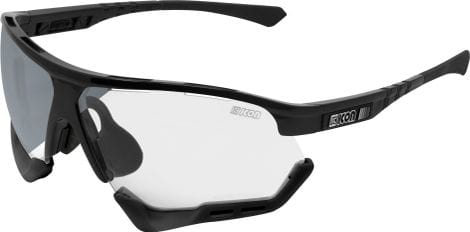 Scicon Sports Aerocomfort SCN XT XL Lunettes De Soleil De Performance Sportive (Miroir Argenté Scnxt Photocromique/Luminosité Noire)