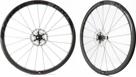 PAIRE DE ROUE DE ROUTE MAKADAMM EVORA 35 DISC XPREMIUM À PNEUS - 1165GR LA PAIRE