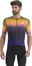 Sportful Flow Supergiara Short Sleeve Jersey Purple/Yellow