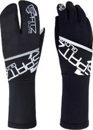 Spatz Glovz Race Handschoenen met uitklapbaar windblokkerend omhulsel Zwart
