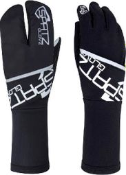 Spatz Glovz Race Gloves mit ausklappbarer winddichter Schale Schwarz