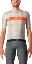 Castelli Unlimited Endurance Short Sleeve Jersey Beige/Oranje