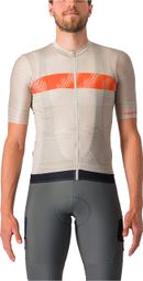 Castelli Unlimited Endurance Short Sleeve Jersey Beige/Orange