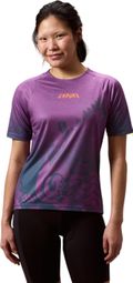 Maglia a maniche corte Endura Singletrack Print viola da donna