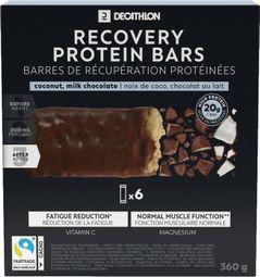 Decathlon Nutrition Chocolate/Coconut Protein Bars 6x60g