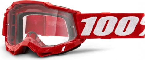 100% ACCURI 2 Goggle | Red | Clear Lenses