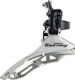 SHIMANO Dérailleur Avant 6/7 Vitesses Tourney Tz Fd-Tz510 Basculeur - Collier Haut Ø31,8 Mm - 48T