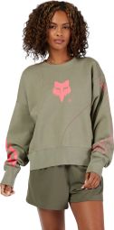 Sweat Fox Elevated Future Oversized Crew Vert Femme