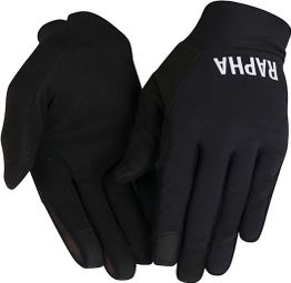 Lange Handschuhe Rapha Trail Finale Schwarz/Weiß
