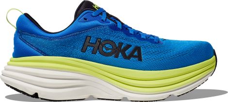 Hoka Bondi 8 Running Shoes Large 2E Blue/Green Men's