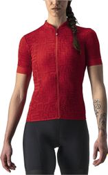 Castelli Promessa Jacquard Red Jersey