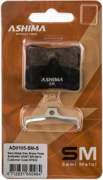 ASHIMA Paire de Plaquettes SHIMANO SAINT BR-M810 Semi Métalliques