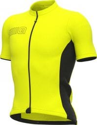 Alé Color Block Short Sleeve Jersey Yellow Fluo