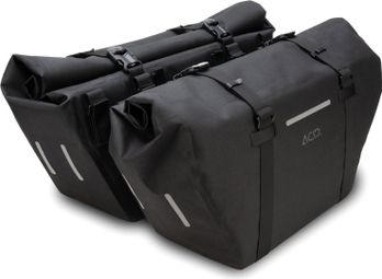 Bolsa Acid Pro 45/2 Longtail 90L (2x45L) Par de bolsas para bicicleta Cube Longtail Hybrid Negra