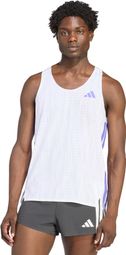 Débardeur adidas Adizero Blanc/Violet Homme