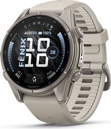 Montre GPS Garmin Fénix 9 AMOLED - 43 mm Sapphire Titanium avec Bracelet Gris/Titanium